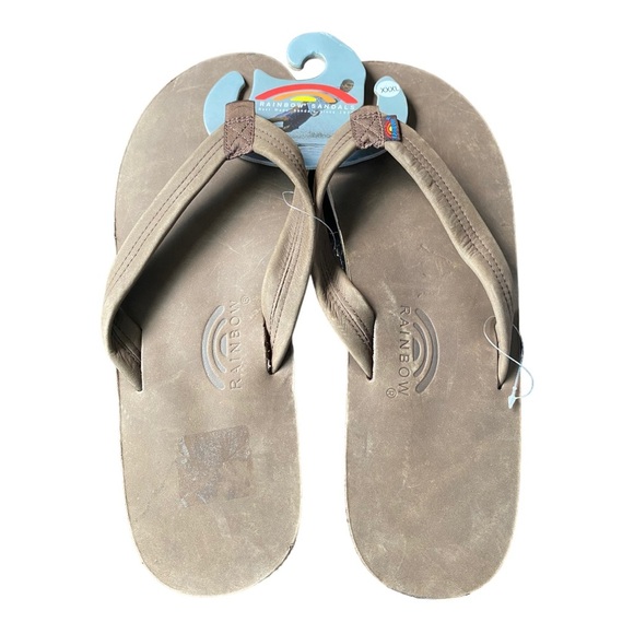 Rainbow Single Layer Premier Leather 301 Alts Men's Sandals XXXL Size 13.5-15 - Picture 3 of 13